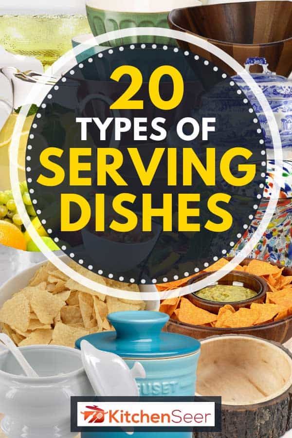 拼贴不同类型的碟子,20种菜肴