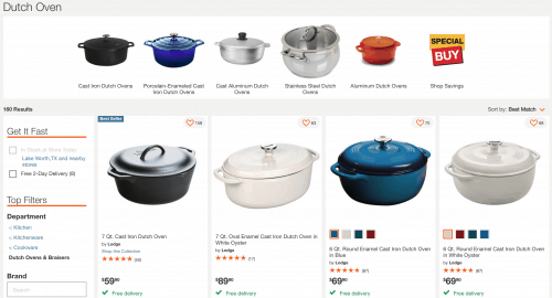 家得宝(Home Depot)页面