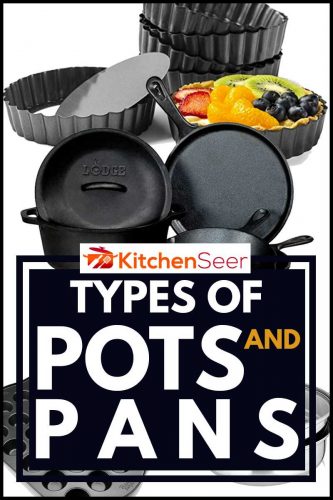 不同类型的锅碗瓢盆拼贴画