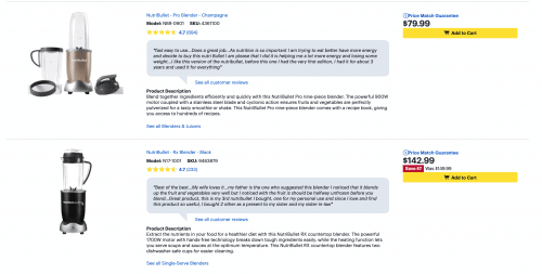 百思买的网站页面