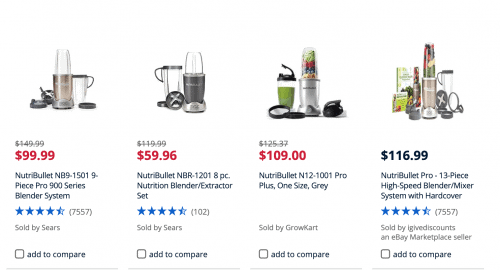 西尔斯的网站页面