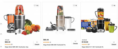 库存过剩的网站页面