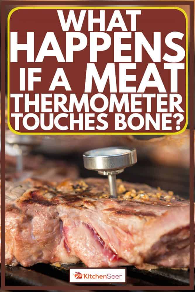 烤一块肉，把肉温度计插进去，如果肉温度计碰到骨头会发生什么?