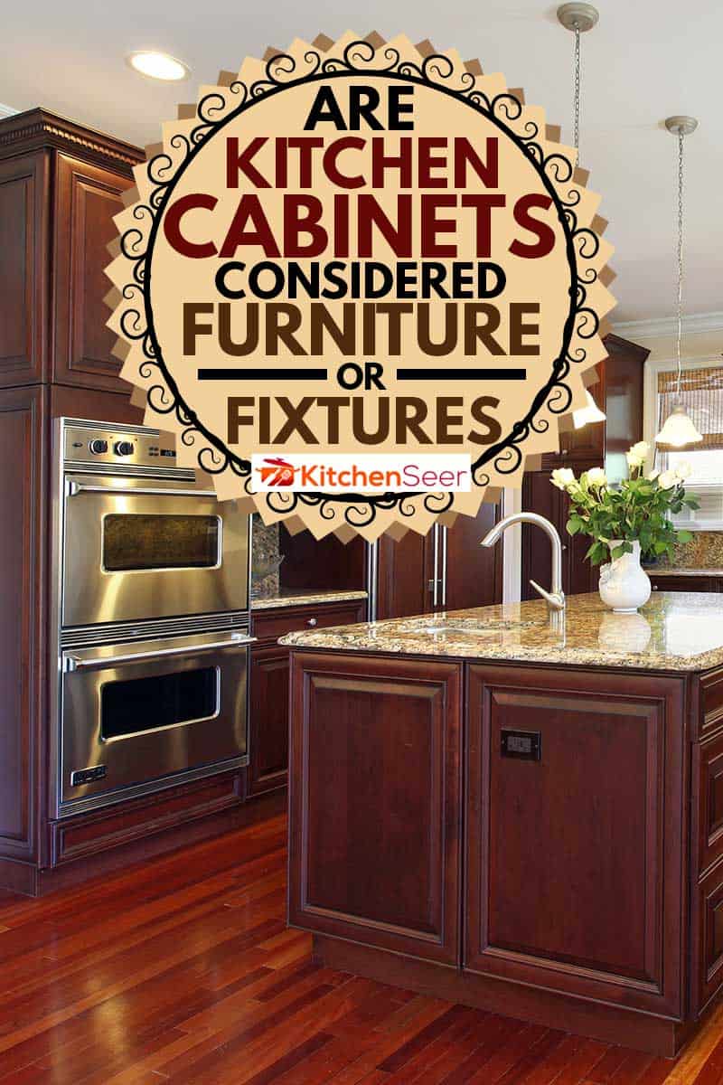 雷电竞官网网址樱桃木橱柜厨房，厨房橱柜被认为是家具或固定装置