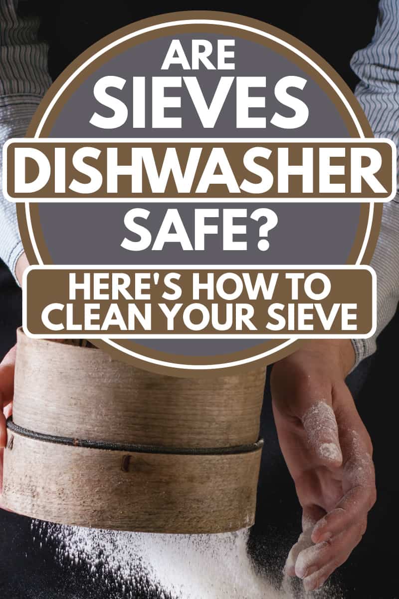 女厨师用筛子筛面粉，筛子可以用洗碗机清洗吗