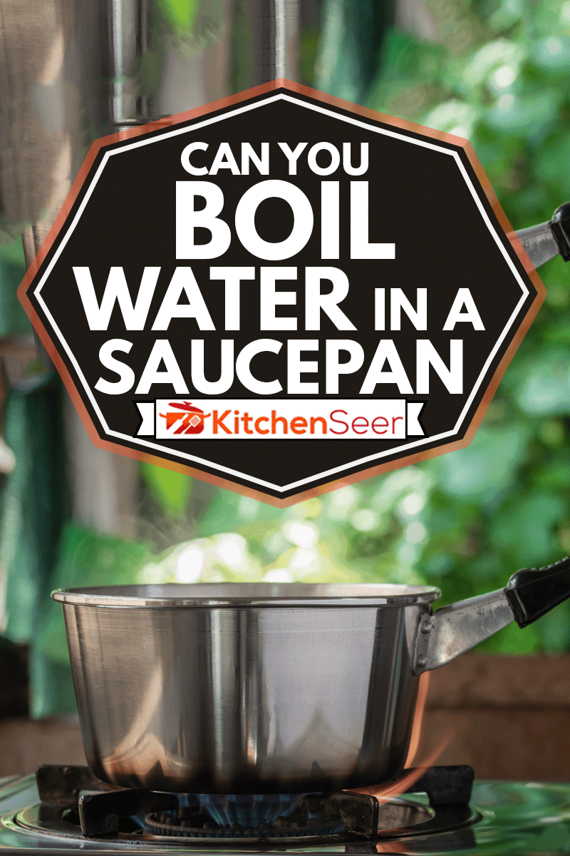 不锈钢平底锅放在煤气炉上，大火燃烧，你能在平底锅里烧水吗