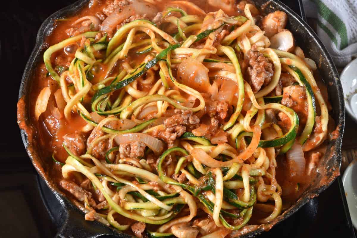 一个美味的南瓜面条