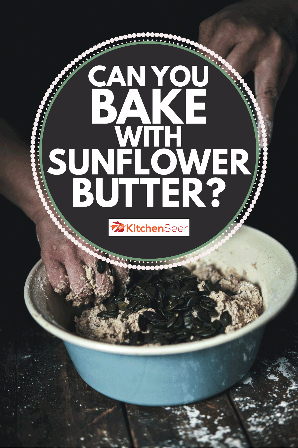 混合烘焙所需的原料。你能用向日葵黄油烘焙吗