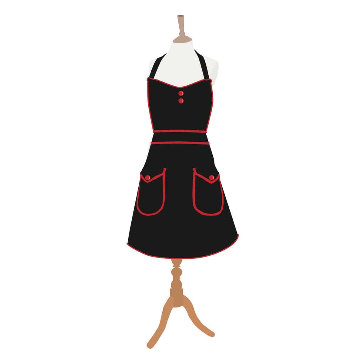 围裙在人体模型