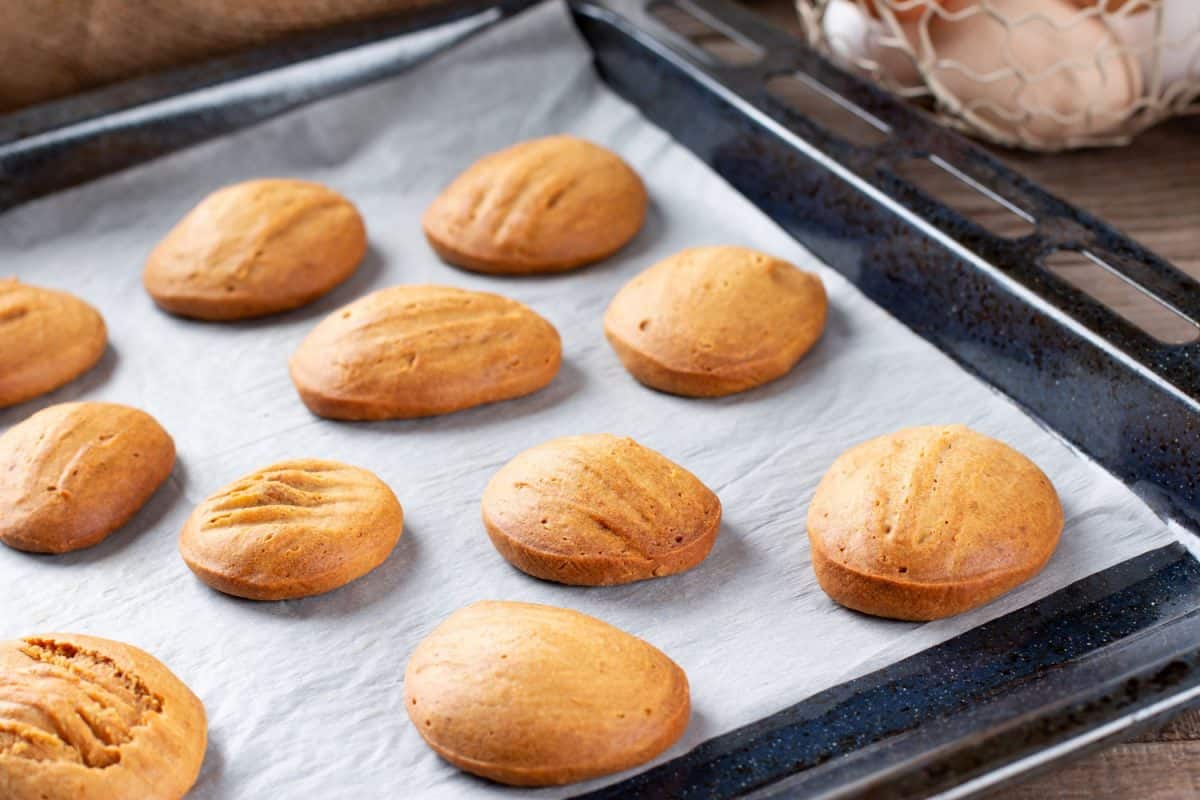 新鲜出炉的曲奇的烤箱