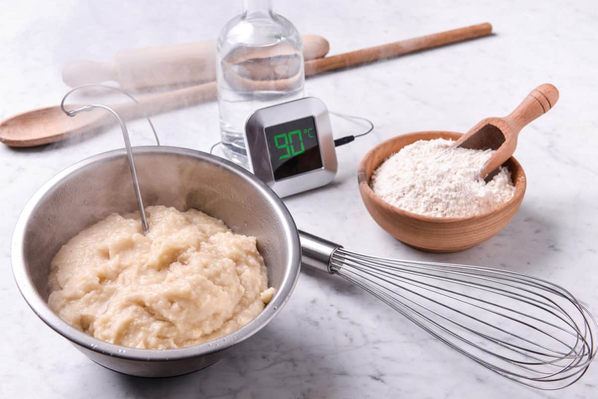 糊化糊化工艺用热水在90Â°C烘焙