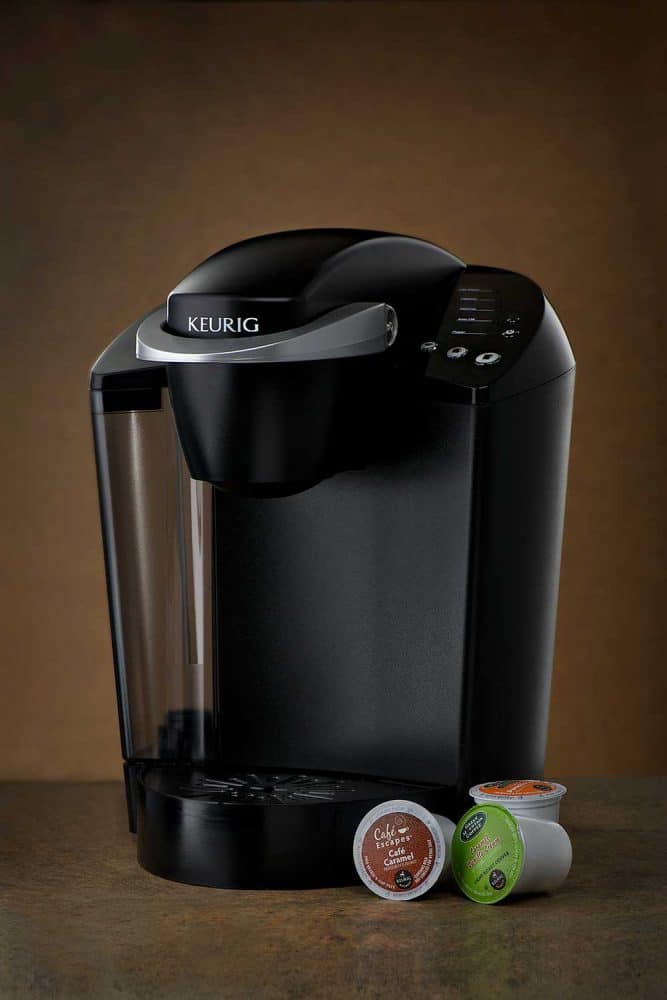Keurig k罩杯咖啡机有三个业务豆荚