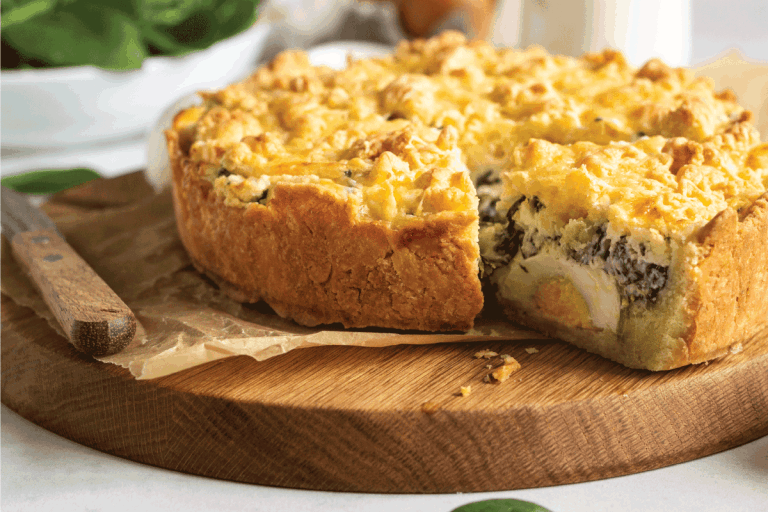 Tart or pie with spinach, ricotta and eggs. Torta Pascualina. Does A Quiche Have To Be Refrigerated