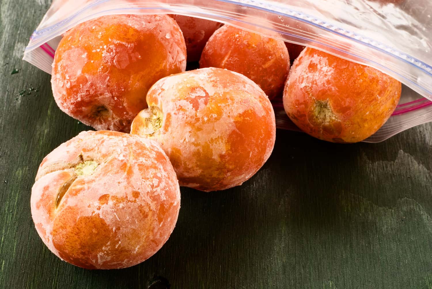 冻番茄的塑料袋