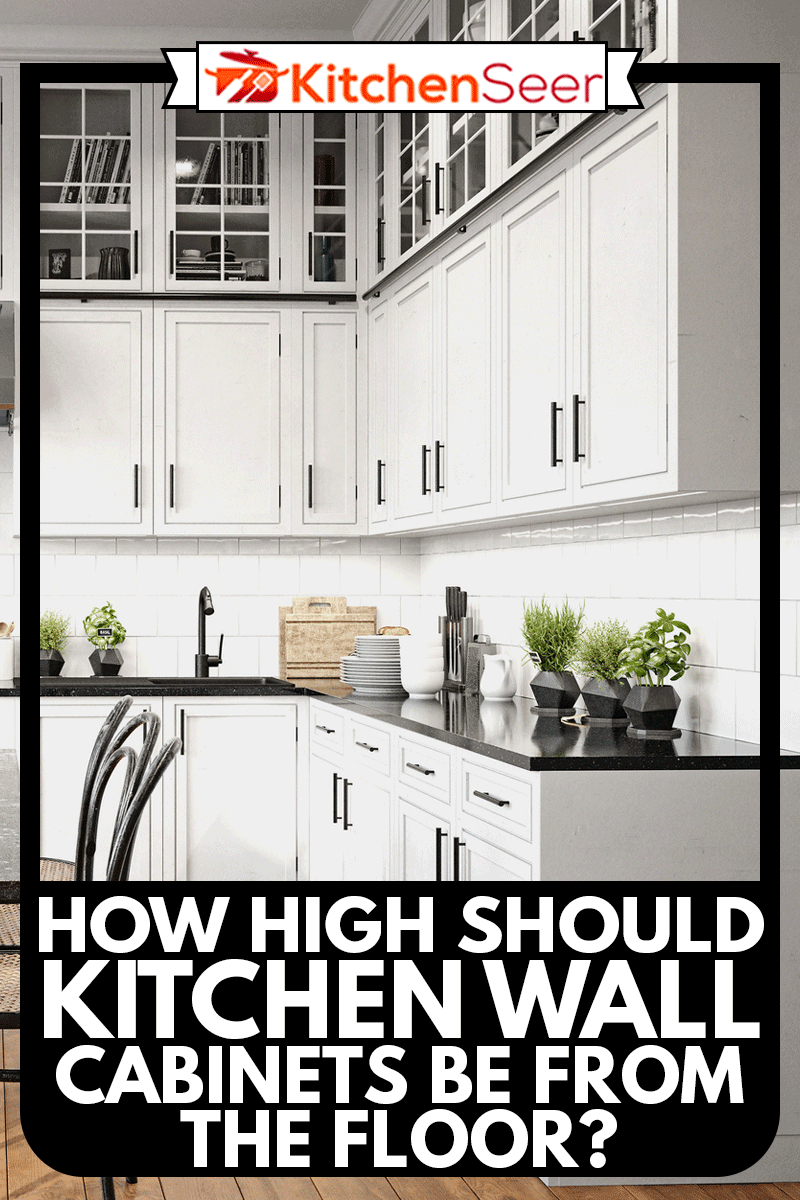 现代厨房内部，雷电竞官网网址厨房壁柜应该离地面多高?