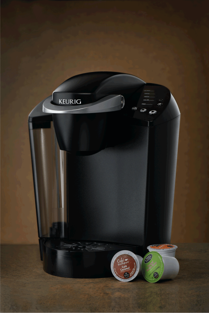 Keurig k罩杯咖啡机有三个业务豆荚
