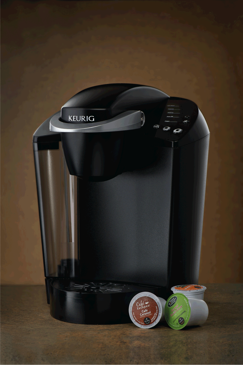 Keurig k罩杯咖啡机有三个业务豆荚