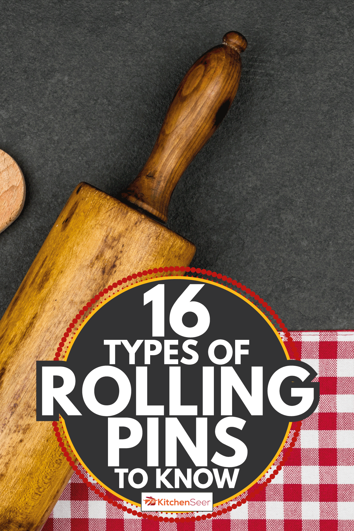 用木勺擀面杖石板板。16个类型的擀面杖