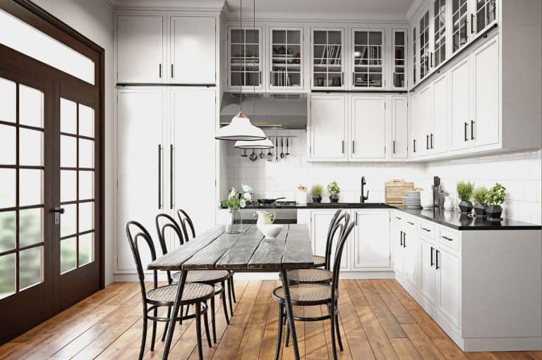 modern kitchen interior, How High Should Kitchen Wall Cabinets Be From The Floor?