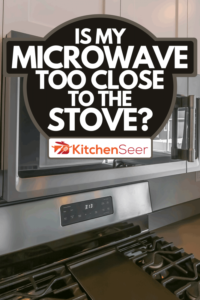 微波的关闭和木制橱柜安装在墙上,我的微波太靠近炉子吗?