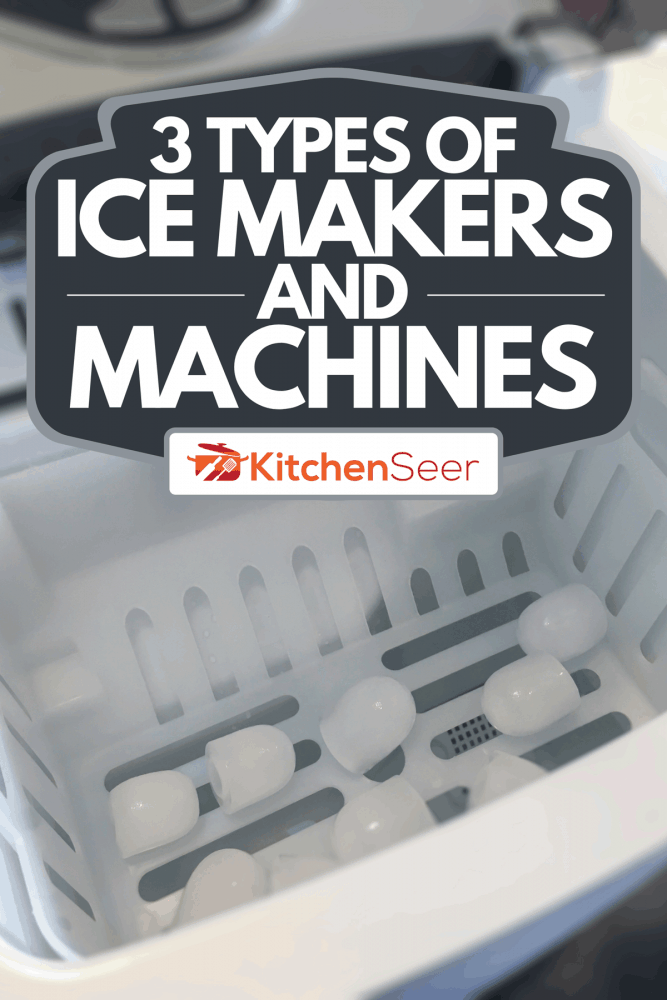 清洁冰块从自动制冰机，3种类型的制冰机和机器