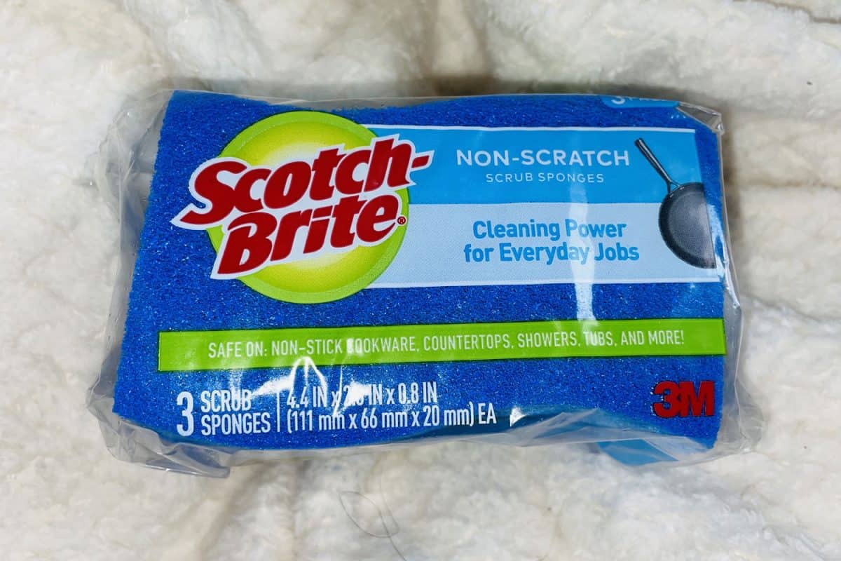 一块苏格兰微晶洗碗海绵