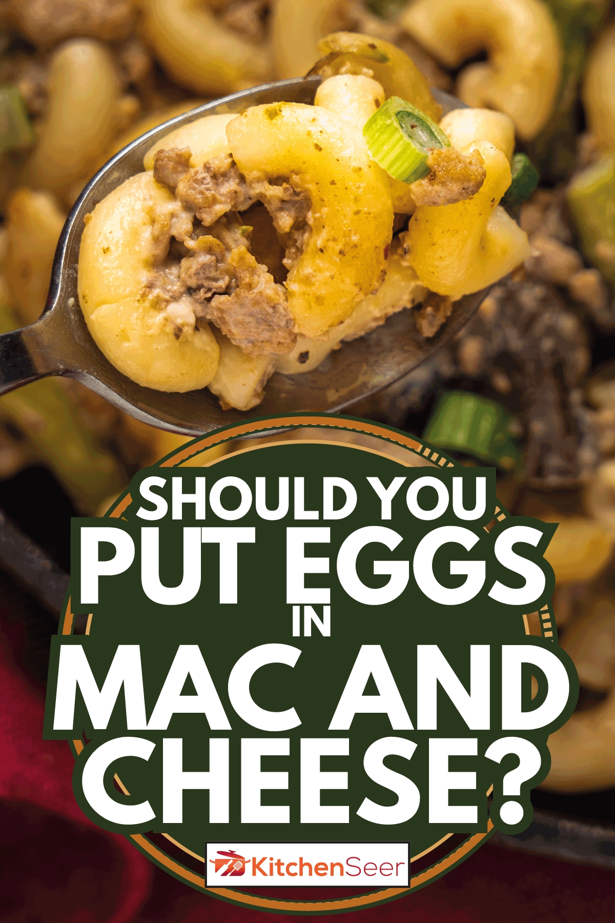 自制汉堡助手。通心粉和奶酪增强与汉堡、芦笋、蘑菇。你应该把鸡蛋在Mac和奶酪