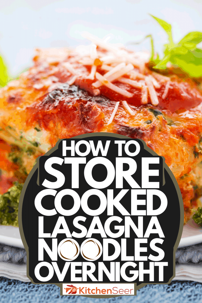 一小盘新鲜美味的烤千层面，如何储存煮熟的千层面过夜