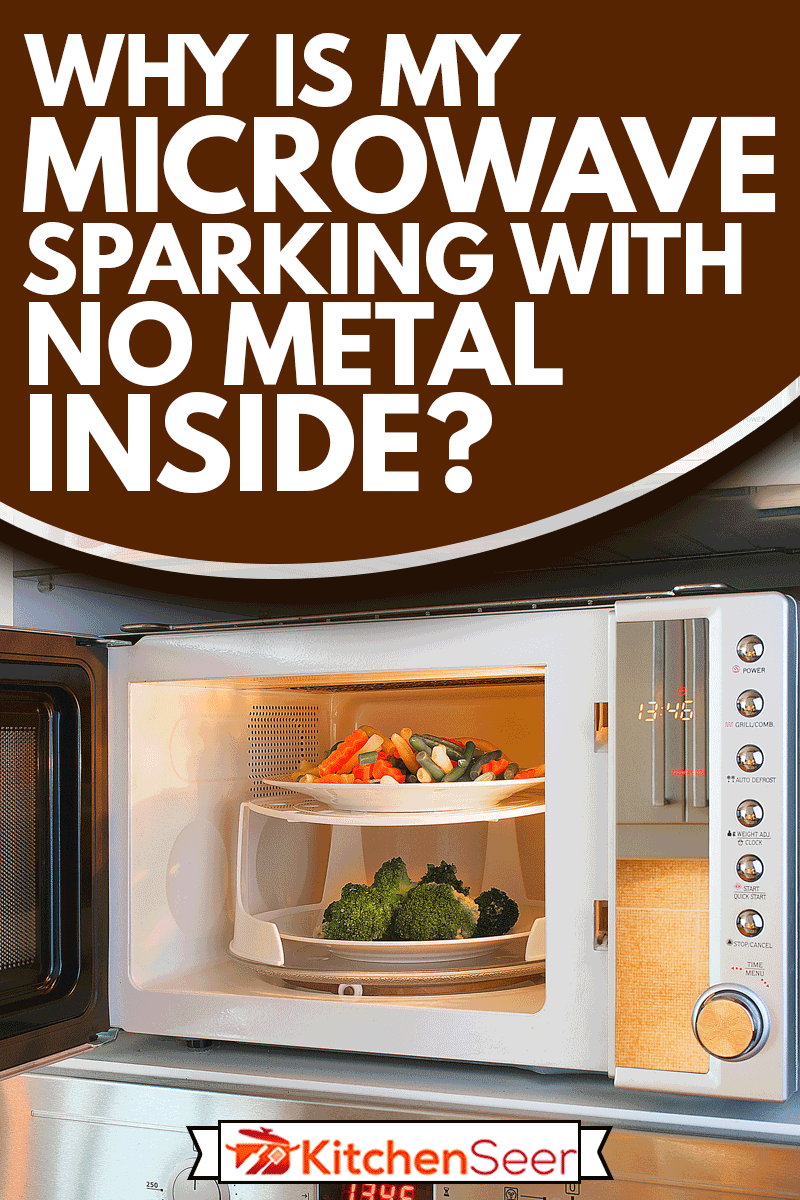 双层微波炉托盘可以同时加热两个盘子，为什么我的微波炉里没有金属?