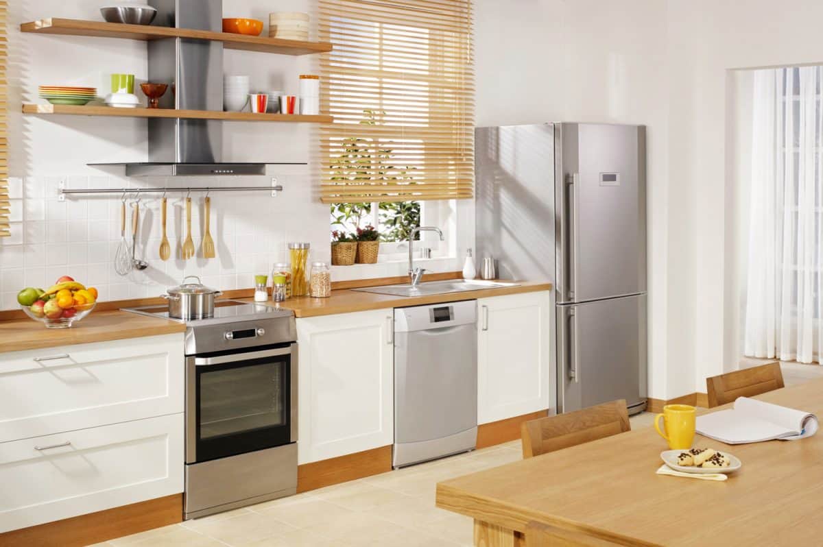 广角镜头的国内厨房与现代电器雷电竞官网网址