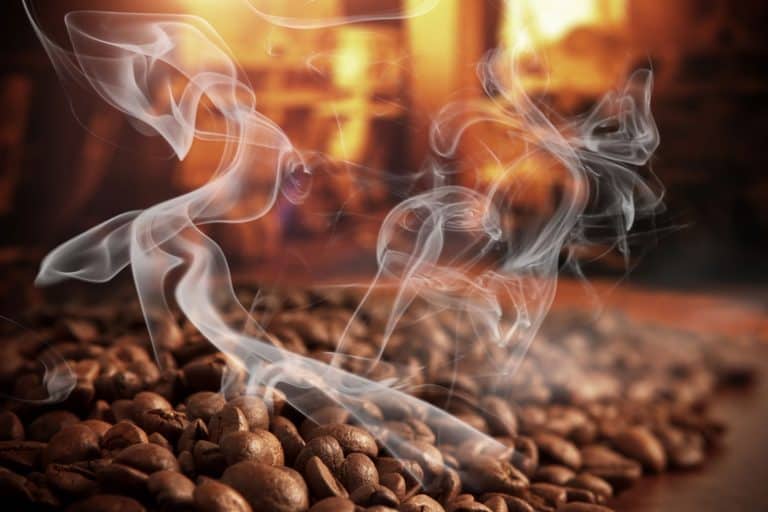 Roasted steaming coffee beans, What Kind Of Coffee To Use For Espresso Machine