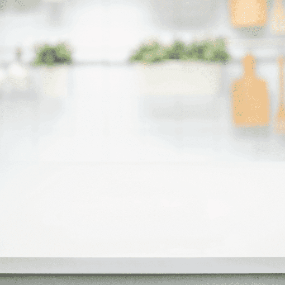 白色的木质桌面模糊厨房柜台雷电竞官网网址