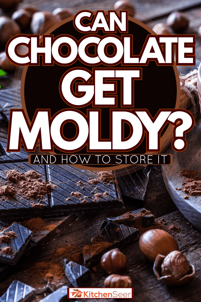 美味的平方形状的纯巧克力,巧克力能发霉吗?(以及如何存储)