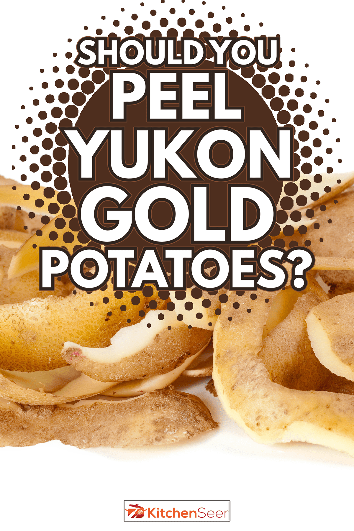 土豆皮白色背景——你应该皮育空金土豆