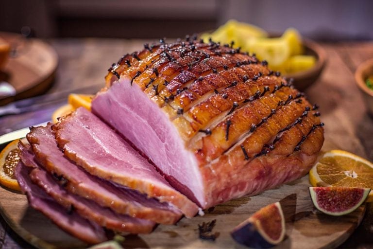 Glazed a holiday ham with cloves served for dinner, Should You Cover A Ham When Baking