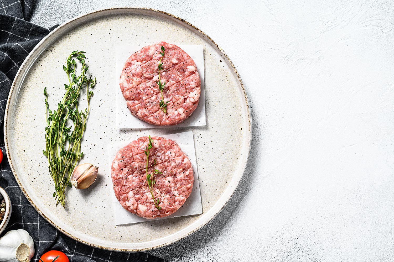 生鸡肉片,碎肉帕蒂