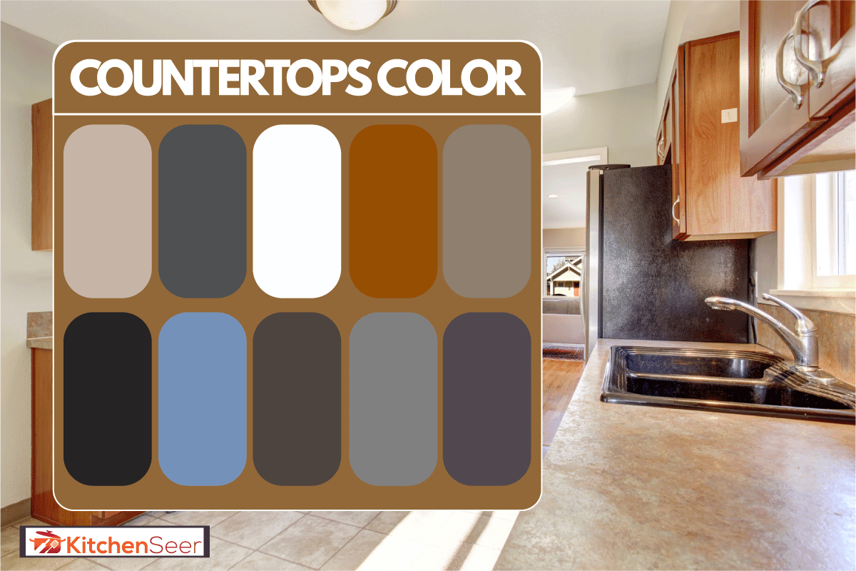 现代厨房与瓷砖雷电竞官网网址地板与木柜，什么颜色的台面与蜂蜜橡木柜?雷竞技官网rb＂width=