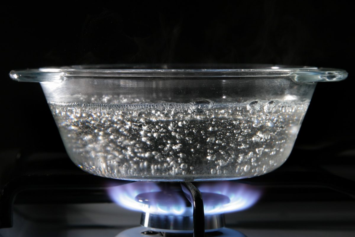 Glass saucepan