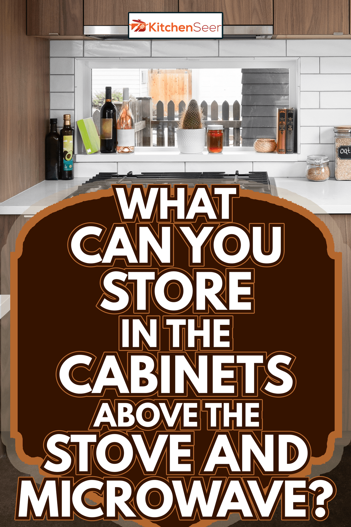 全新设计的现代厨房完全风格的不锈钢电器-雷电竞官网网址你可以在炉子和微波炉上面的橱柜里存储什么