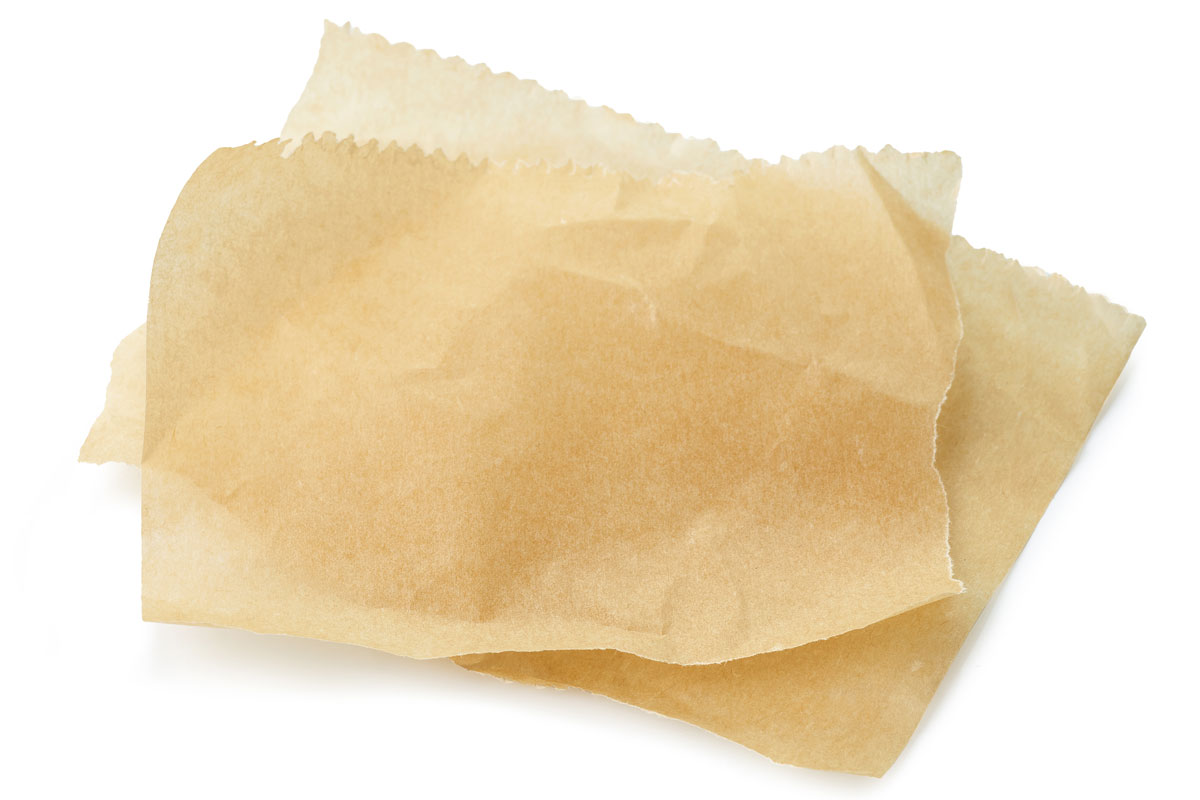 羊皮纸在白色的背景