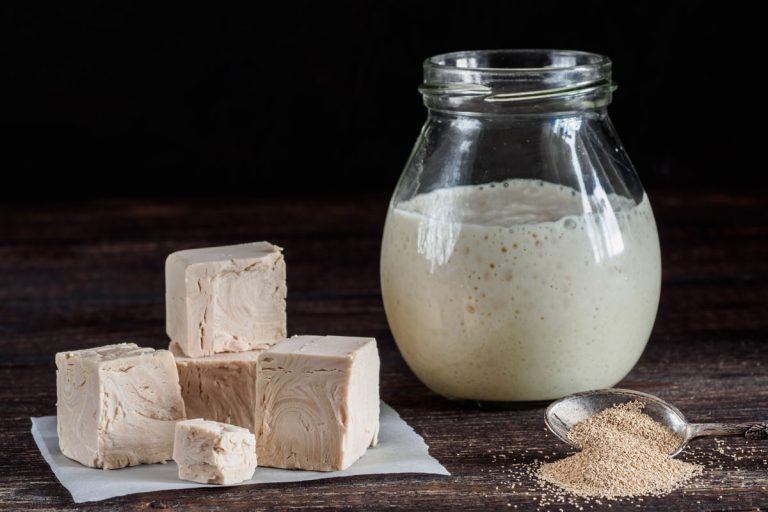Small cubes of instant yeast placed on the kitchen table, Can You Proof Instant Yeast?