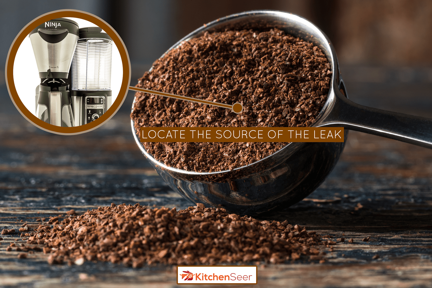 忍者双酿咖啡机的几个案例的视图，在当地的大盒子杂货店展示-忍者咖啡机漏水-该怎么做