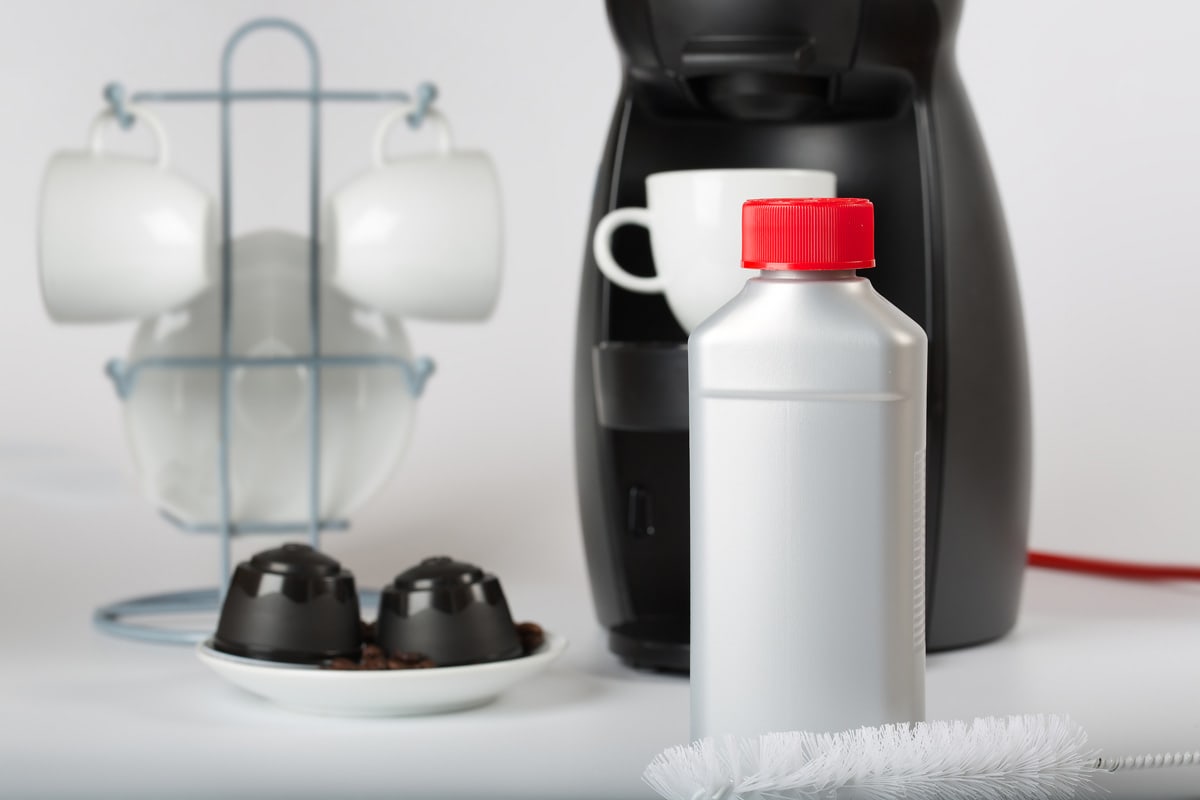 咖啡机水垢去除液。