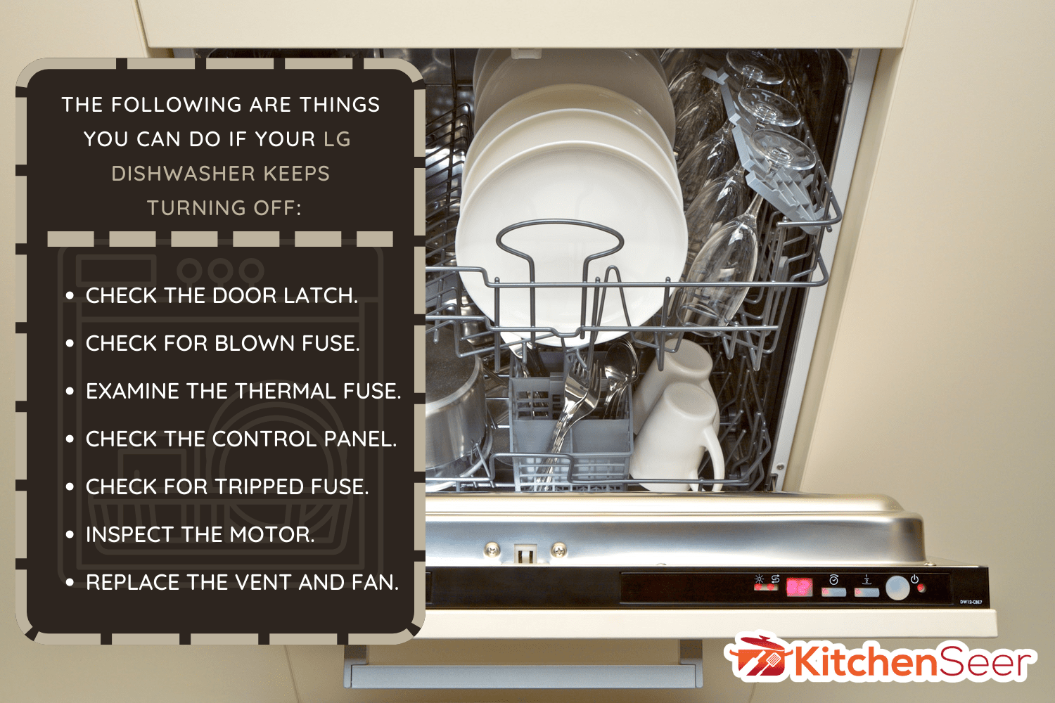 打开洗碗机- LG洗碗机一直关闭-该怎么办