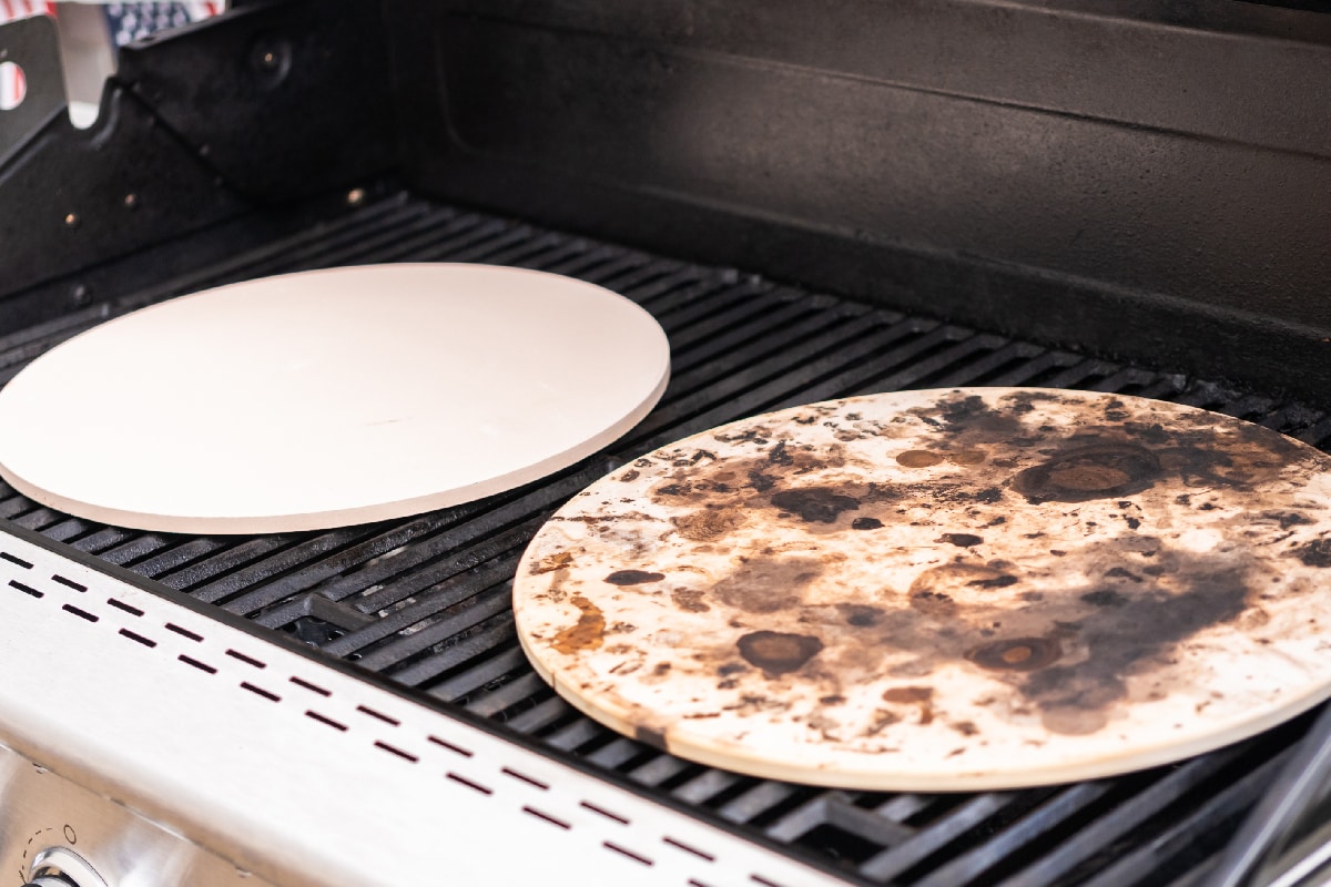 预热披萨的石头