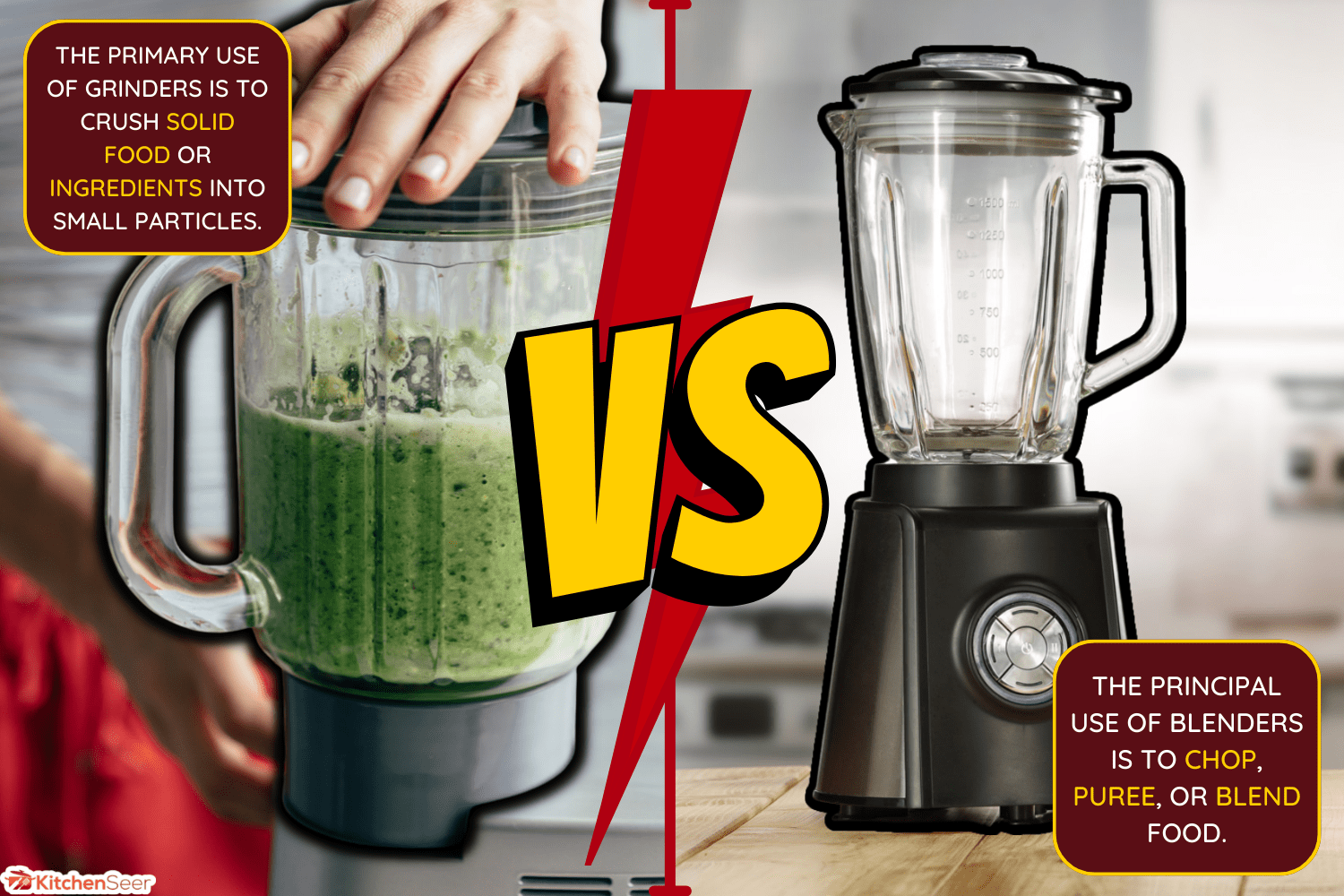 搅拌机和木制桌子在厨房——什么是最好的搅拌机磨谷物雷电竞官网网址