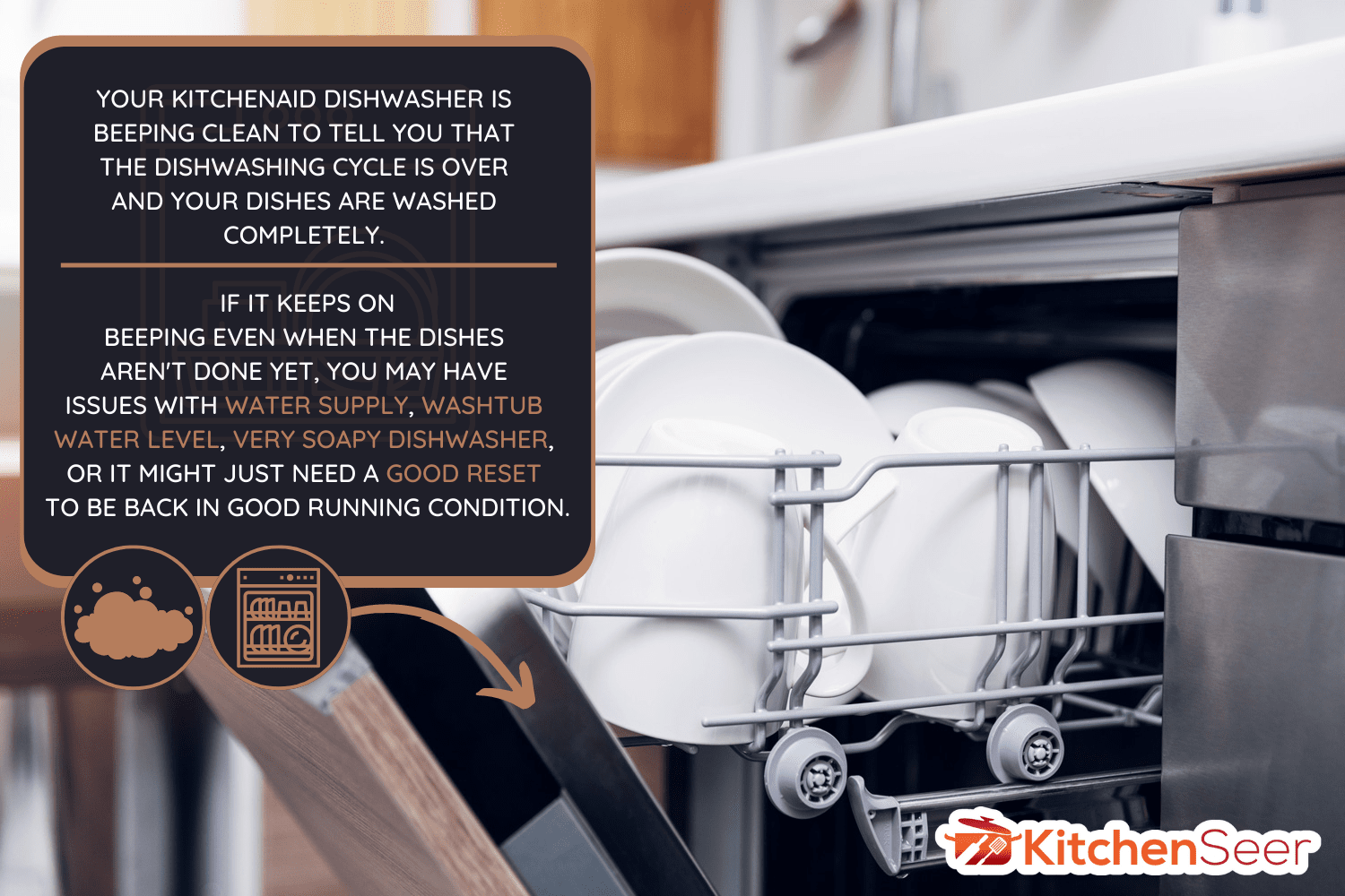 打开洗碗机与干净的盘子在家里厨房-为什么我的厨房的洗碗机哔哔声清洁雷电竞官网网址