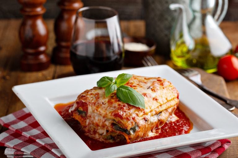 Classic lasagna piece on a plate, Should I Use Fresh Mozzarella In Lasagna? Does It Make A Difference?