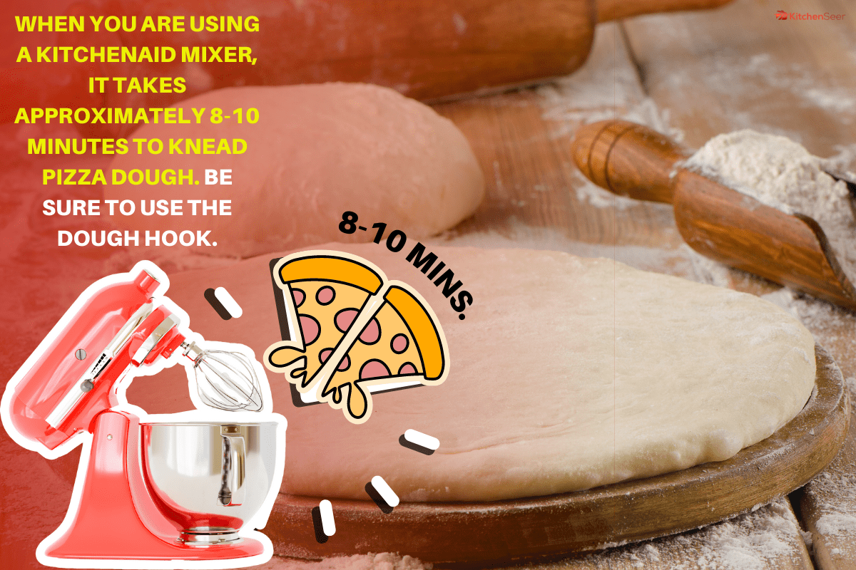 披萨面团在木制背景。有选择性的重点。——在厨房助手揉匹萨面团搅拌机多久?雷电竞官网网址(和其他面团制作技巧!)