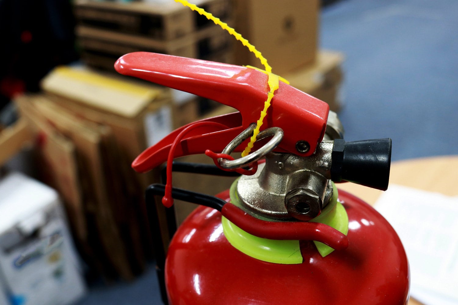 A fire extinguisher is an active fire protection device used to extinguish or control small fires, often in emergency situations. can also be called a small extinguisher for indoor